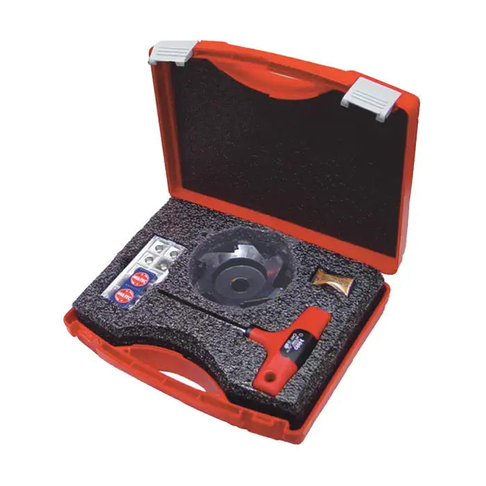MIL-TEC KT-PS45L-4 - 4.000" - Multi Insert Indexable Face Mill Set with Inserts, Right Hand Sale