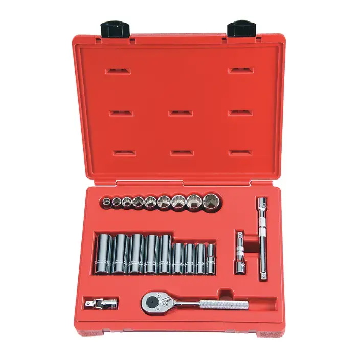 PROTO J52136 3/8" Drive Size, 12 No. of Points, Standard & Deep Socket Type Combination Socket Set Hot Picks