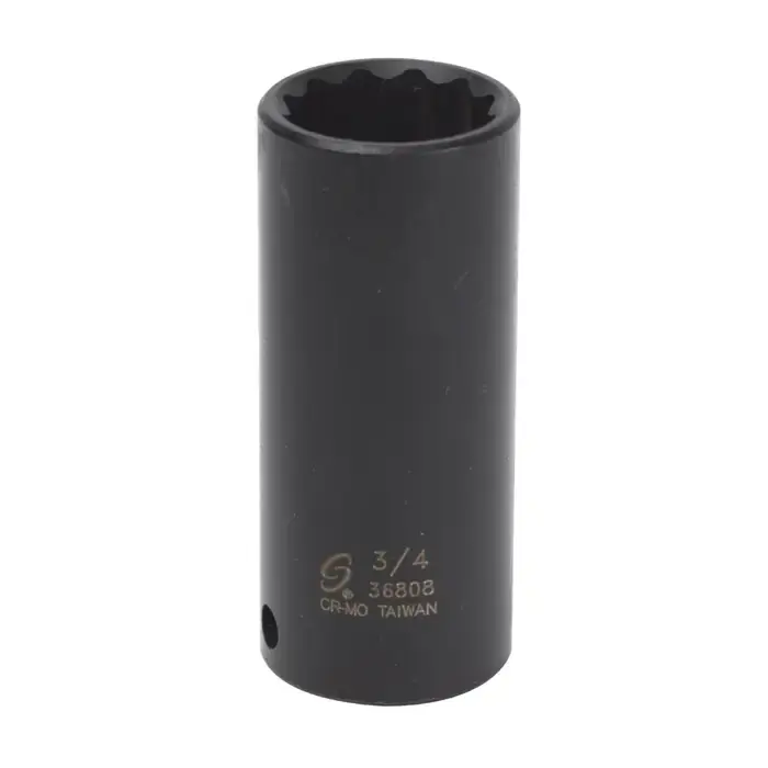 SUNEX 36808 3/8" Drive Size, 12 No. of Points, Deep Socket Type Impact Socket Save Now