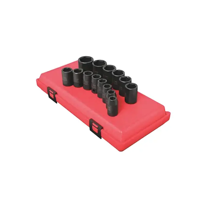 Last Chance SUNEX 2652 1/2" Drive Size, 6 No. of Points, 14 No. of Pieces in Set Socket Set