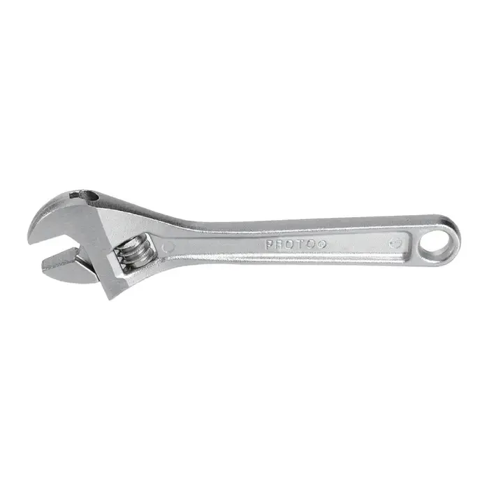 PROTO J704 Satin Chrome Finish Adjustable Wrench Type, 4" Size, 1/2" Maximum Opening Adjustable Wrench Same Day Shipping