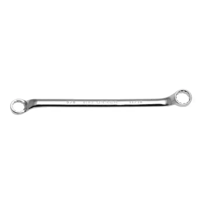 URREA 8183 25/32" x 13/16" Size, 11-1/2" Overall Length, Chrome Finish Finish Coating Box Double End Wrench Last Chance