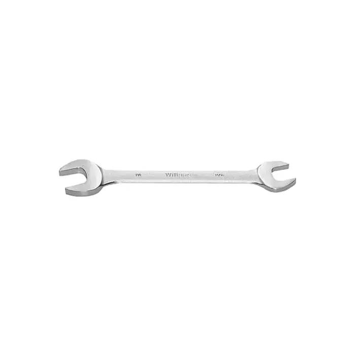 WILLIAMS 1725B 1/2" x 9/16" Size, 6-19/32" Overall Length, Chrome Satin Finish Finish Coating Open End Wrench Buy Today