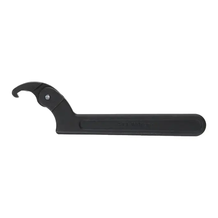 Certified WILLIAMS 474B Adjustable Hook Spanner Wrench Type, 6-1/8" - 8-3/4" Capacity, 18-1/2" Length Spanner Wrench