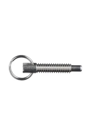 Hot Picks VLIER SPR375P 3/8"-16 Thread Size, 35.5mm Thread Length, 0.233" Plunger Dia., Pull Ring Stainless Steel Hand Retractable Spring Plunger