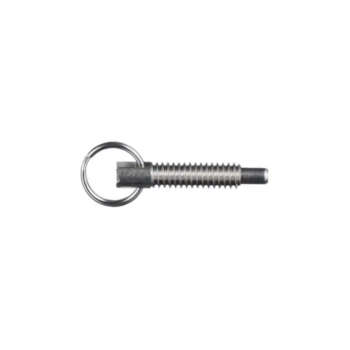 Hot Picks VLIER SPR375P 3/8"-16 Thread Size, 35.5mm Thread Length, 0.233" Plunger Dia., Pull Ring Stainless Steel Hand Retractable Spring Plunger