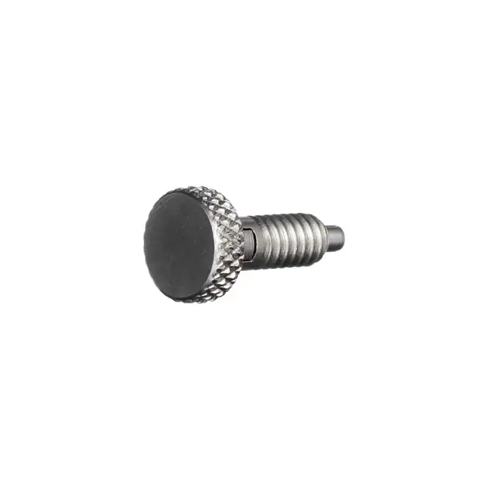 Reduced Price VLIER SSLFH250 1/4"-20 Thread Size, 2/5" Thread Length, 0.124" Plunger Dia., Knurled Stainless Steel Hand Retractable Spring Plunger