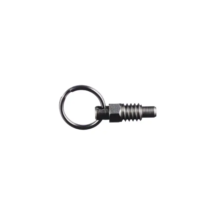 VLIER SPRSN250 1/4"-20 Thread Size, 0.44" Thread Length, 0.160" Plunger Dia., Stubby Pull Ring Stainless Steel Hand Retractable Spring Plunger Secure Checkout