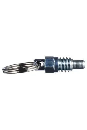 VLIER PRSNM6 M6x1.0 Thread Size, 8mm Thread Length, 4mm Plunger Dia., Stubby Pull Ring Steel Hand Retractable Spring Plunger In Demand