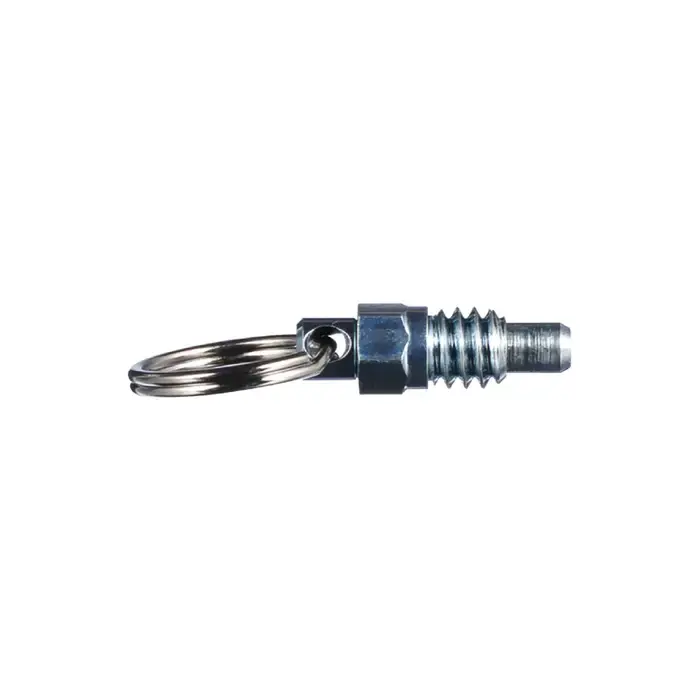 VLIER PRSNM6 M6x1.0 Thread Size, 8mm Thread Length, 4mm Plunger Dia., Stubby Pull Ring Steel Hand Retractable Spring Plunger In Demand