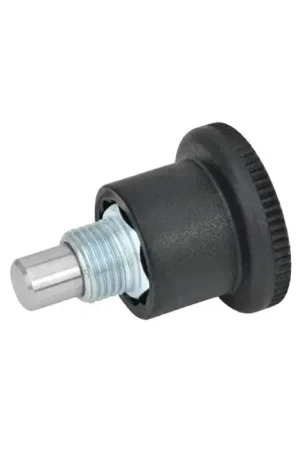 Direct From Factory J.W. WINCO 8XRM0 M8x0.75 Thread Size, 4mm Plunger Dia., 21mm Handle Dia. Indexing Plunger