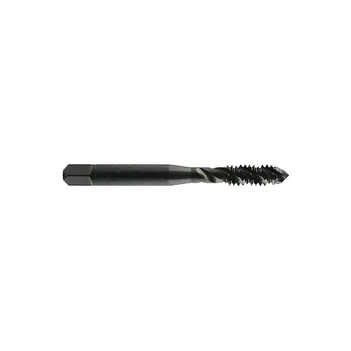 YMW 10-24 Size, Class 2B Fit Thread Limit, Modified/Semi Bottoming Chamfer, 3 Flute, Black Oxide Vanadium High Speed Steel, Right Hand Cut Spiral Fluted Tap One Day Deal