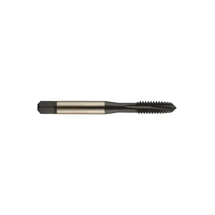 Fan Favorite YMW 385562TIN 1/4"-28 Size, H6 Thread Limit, Plug Chamfer, 3 Flute, TiN Vanadium High Speed Steel, Right Hand Cut Spiral Pointed Tap