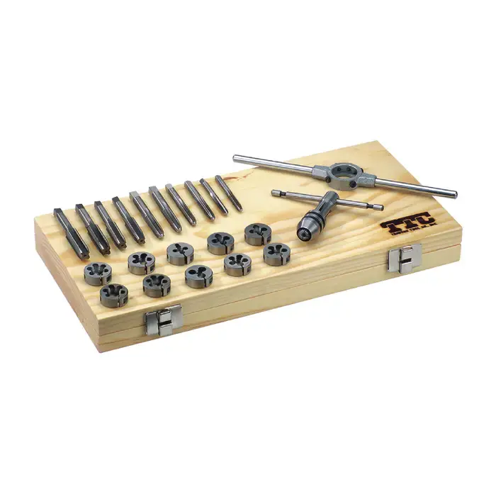 TTC 1/4" to 1/2" Range, High Speed Steel 23 Pieces, QR-23R.H. Hand Tap & Die Set Fan Favorite