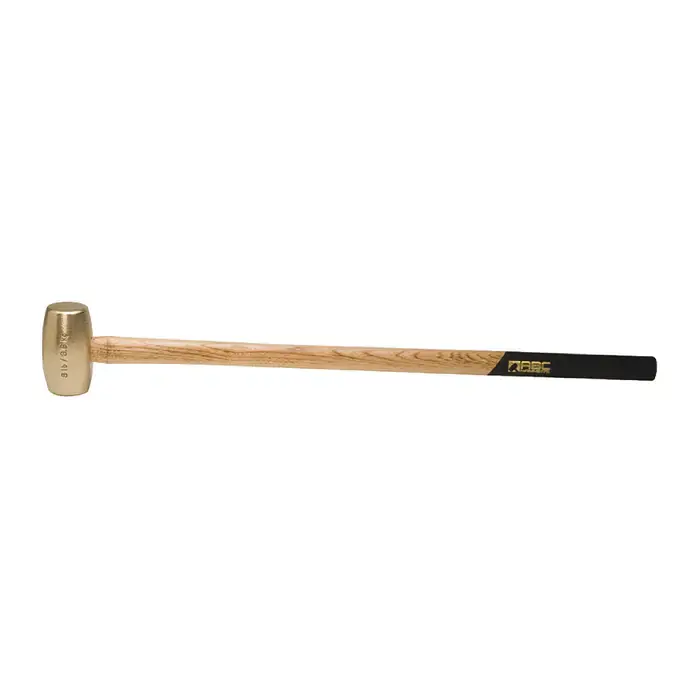 Instant Buy ABC HAMMER ABC8BW 2-3/8" Face Diameter, 8 lbs. Head Weight, 35" Overall Length Brass Hammer