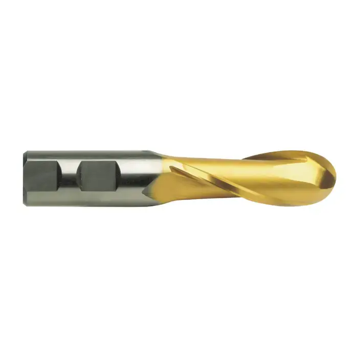 NIAGARA N24248 3/4" Size, 1-5/16" LOC, 2 Flute, High Speed Steel Ball End Mill Professional Grade