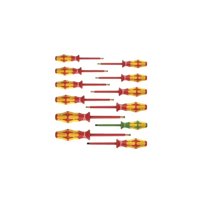 Buy Direct WERA 05347900001 Phillips, Slotted, Square Tip Type, 12 No. of Pieces in Set Screwdriver Style Set