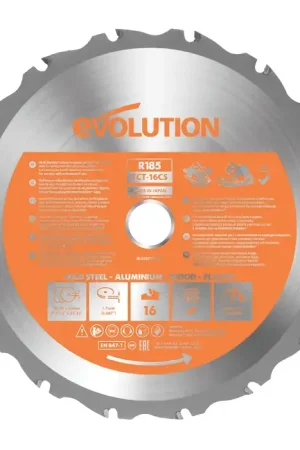 Fan Favorite EVOLUTION RAGEBLADE 7-1/4" Diameter, 20 Teeth Multi Metal Circular Saw