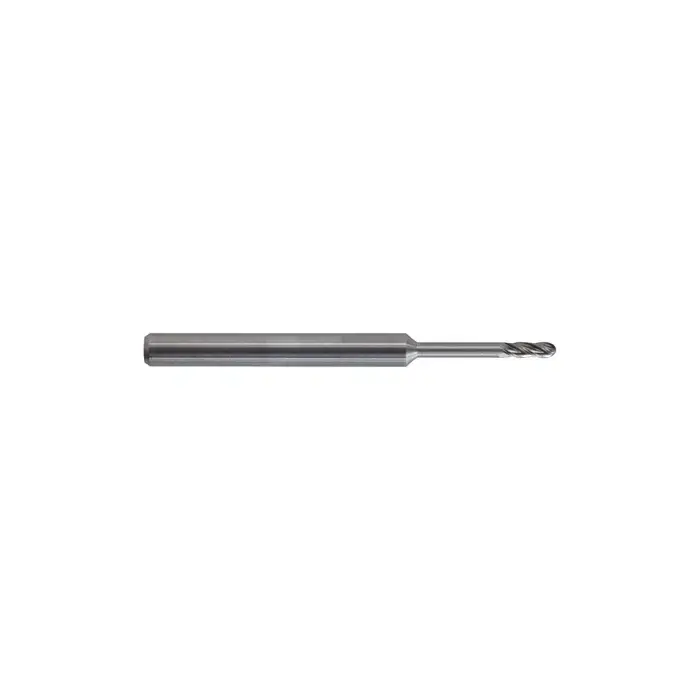 KEO 930 Solid Carbide End Mill, Ø.025 x .075, .250 Reach Length, 4 Flute, Standard Length, Ballnose, AlTiN Coated Buy Today