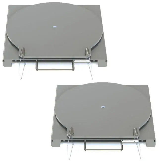 QSP 25-152-SS Stainless Steel Turnplates with handles for BendPak Rack Instant Buy