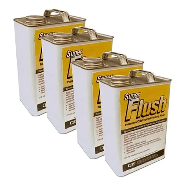 Affordable CPS Products AFMSFC A/C Refrigerant Supreme Flushing Fluid Solution (4 X 1 GL)