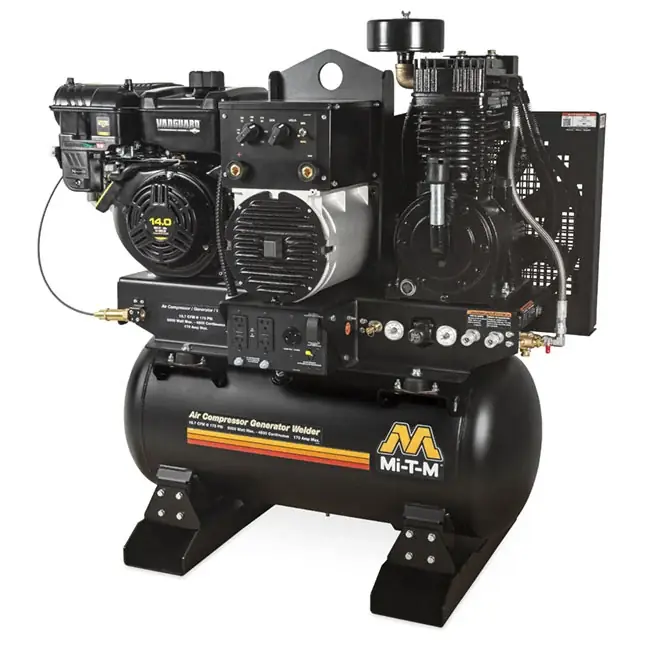 Get Yours Mi-T-M AGW-SV14-30M 30 Gallon Two Stage Gasoline Generator Welder & Air Compressor