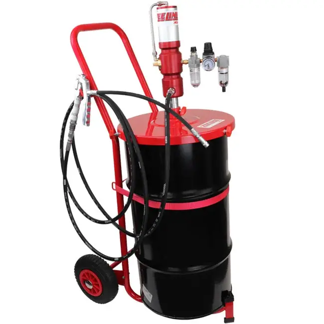 Zeeline by Milton ZE1220PKC - 60 1 Premium Grease Pump For 120 lbs. Kegs Package With Cart In Demand