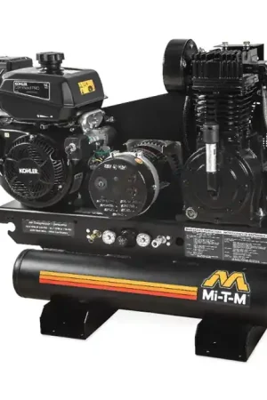 Exclusive Offer Mi-T-M AG2-SK14-08M1E - 8-Gallon Two Stage Gasoline Combination Air Compressor / Generator