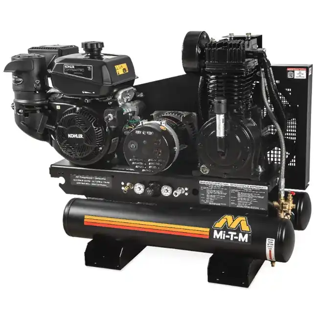 Exclusive Offer Mi-T-M AG2-SK14-08M1E - 8-Gallon Two Stage Gasoline Combination Air Compressor / Generator